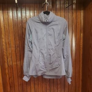 VINTAGE LULULEMON SIZE 8 Women's Gray Jacket With Hidden Hood